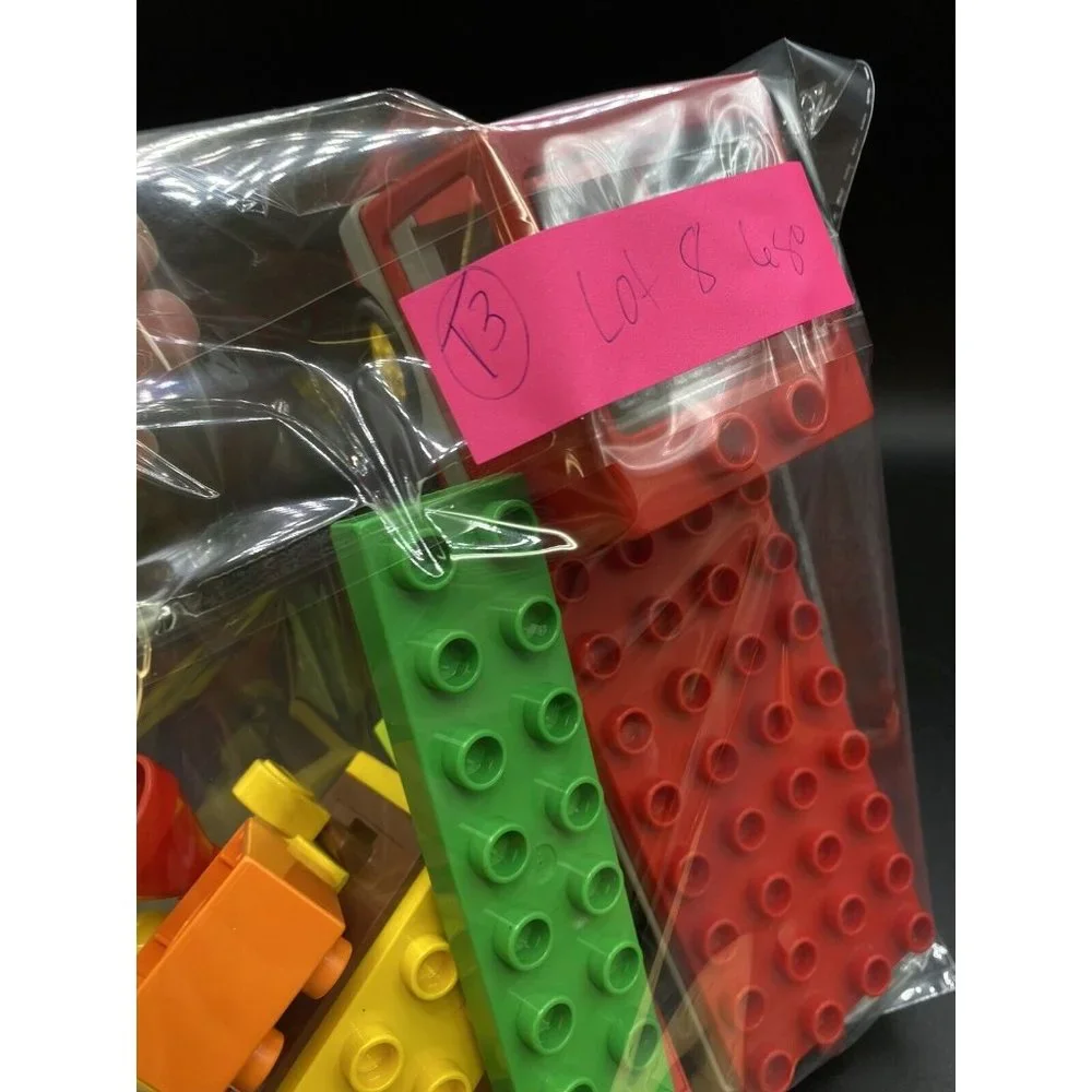 Lego Duplo Vehicle Truck Red Grey Fire Brigade Set 2691 & Misc Blocks LOT 8